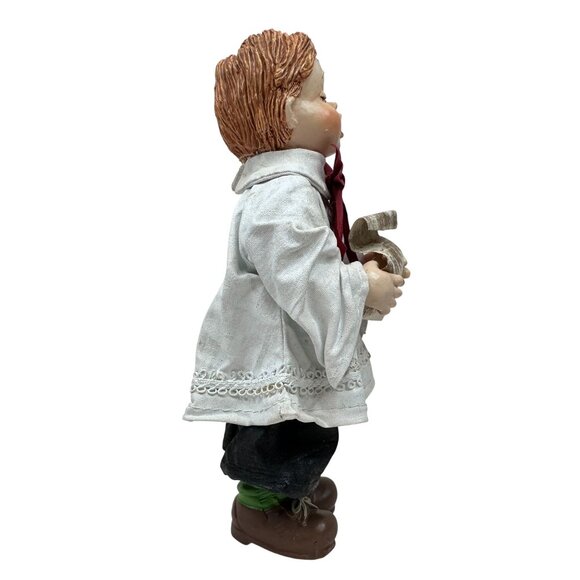 Kurt Adler Santas World Vintage Fabric Mache Choir Boy Christmas Decor in Box 7" - Picture 7 of 14